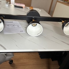 IKEA イケア ラーナルプ 3連シーリングライト ブラックの画像