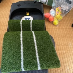 家でゴルフ練習セットの画像