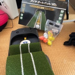 家でゴルフ練習セットの画像