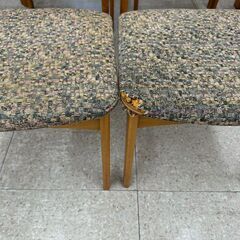 ★リユースのサカイ高崎店★TJ13069  4人掛けダイニングセット 茶 H68×D80×W130 クリーニング済みの画像