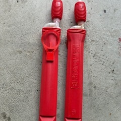 灯油ポンプと収納器の画像