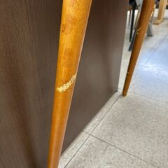 ★リユースのサカイ高崎店★TJ13070  ダイニングテーブル 茶 H72×D80×W120 クリーニング済みの画像