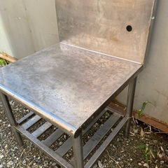 厨房　ステンレス　作業台　中古の画像