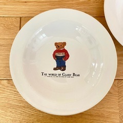 クラッシーベア　パスタ皿　カレー皿　2枚セットの画像