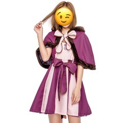チェシャ猫　コスプレ　ハロウィン　衣装　アリス　Mサイズの画像