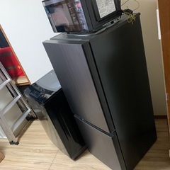 高年式!新生活家電3点セット 冷蔵庫洗濯機電子レンジ 配送設置無料エリアあり!の画像