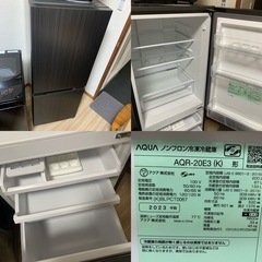 高年式!新生活家電3点セット 冷蔵庫洗濯機電子レンジ 配送設置無料エリアあり!の画像
