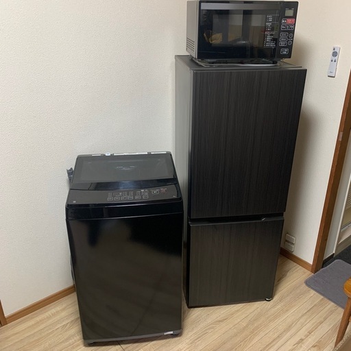 高年式!新生活家電3点セット 冷蔵庫洗濯機電子レンジ 配送設置無料エリアあり!