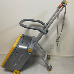 子供用スーツケース乗れる キッズ キャリーケース 40L大容量 イエローの画像