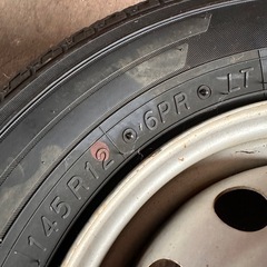 タイヤ ＆ホイールセット YOKOHAMA 145/R12 6PR LTの画像