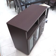 収納ラック　ダークブラウン　リユース品　価格　9,900円の画像