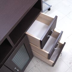 収納ラック　ダークブラウン　リユース品　価格　9,900円の画像