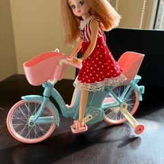 【りかちゃん】人形3体・電動自転車の画像