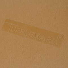 ① Tupper ware ロングスーパーケース 幅80×奥37×高16cm セピア 収納ケース 保存容器 ブラウン系 タッパーウェア  札幌市 清田区 平岡の画像
