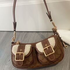 モコモコ shirley トートバッグ ashton baguette ショルダーバッグ サドルバッグ コーチの画像