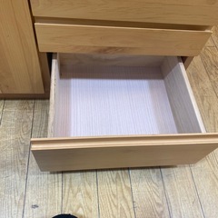 ⭐️オシャレ⭐️インテリアパレット キャビネット 北欧風 天然木 コンパクト スライドレール付き No.2597 KEの画像