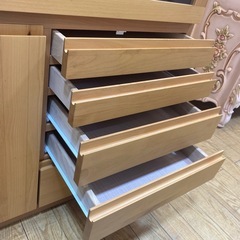 ⭐️オシャレ⭐️インテリアパレット キャビネット 北欧風 天然木 コンパクト スライドレール付き No.2597 KEの画像