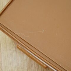 ② Tupper ware ロングスーパーケース 幅80×奥37×高16cm セピア 収納ケース 保存容器 ブラウン系 タッパーウェア 札幌市 清田区 平岡の画像