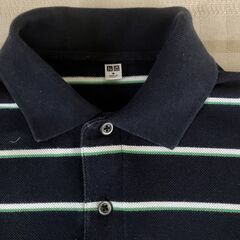 UNIQLO製 半袖シャツ　メンズ：Ｍ　紺色の画像