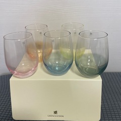 グラスコップ　5色セットの画像