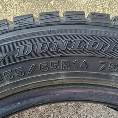 4.中古スタッドレス4本 ダンロップWINTER MAXX 2016年製　155/65R14 
の画像