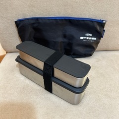 THERMOS サーモス ステンレス 2段弁当箱(中古)の画像