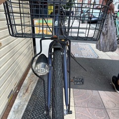 APASCH シティサイクル 27インチ ママチャリ ブルー 【中古品】の画像