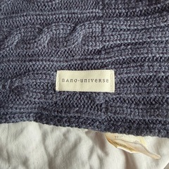 ナノユニバース　NANO UNIVERSE　マフラー　青　のうこん濃紺　の画像