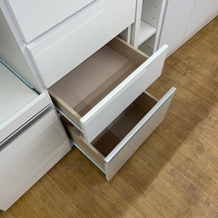 1013-013 ★リユースのサカイ幸手店★　レンジ台 ホワイト※ハガし有り¥6,600(税込)【備考】W105×D40×H91の画像