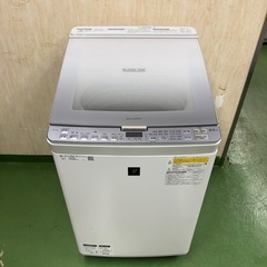 62○送料設置無料　19年製　シャープ洗濯機　8㌔　熱乾燥4.5KGの画像