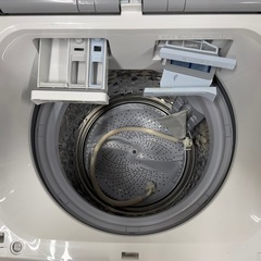 62○送料設置無料　19年製　シャープ洗濯機　8㌔　熱乾燥4.5KGの画像