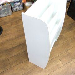 店舗什器 マガジンラック ラック ホワイト 幅 約63cm 中古 札幌市厚別区 厚別店の画像