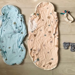［差し上げます］新生児あったかおくるみ　ヘッドドレス　靴下の画像