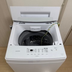 23年製　全自動洗濯機 6.0kg IAW-T604E　ホワイトの画像