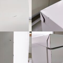 【中古 】鍵無しロッカー　2列3段　ホワイト　見に来てください！　管理番号YN286AFの画像