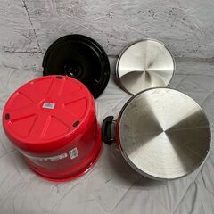 【THERMOS】 サーモス 真空保温調理器 KBF-4501 シャトルシェフ レッド 4.3L トマト 調理器具 箱付き A0635の画像