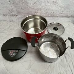 【THERMOS】 サーモス 真空保温調理器 KBF-4501 シャトルシェフ レッド 4.3L トマト 調理器具 箱付き A0635の画像