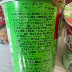 賞味期限明日まで 世界の屋台めし フォー ビーフ風味 14個　S812-66877の画像