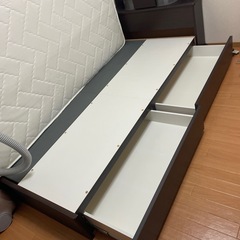 ⭐︎無料⭐︎ニトリ茶色シングルベッドの画像