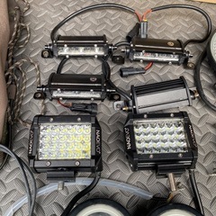 LED フォグ　投光器　作業投　セットの画像