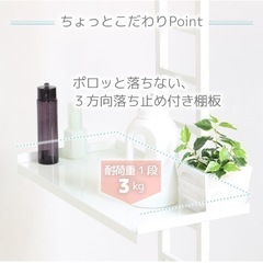 川口工器 突っ張り式 ランドリーラック 2段の画像