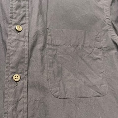 ユニクロ　ネイビー長袖シャツ　Sの画像