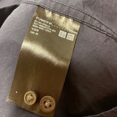 ユニクロ　ネイビー長袖シャツ　Sの画像