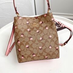 コーチ ハート 甘美だ バケツパック レディース ハンドバッグ 斜め掛けバッグの画像