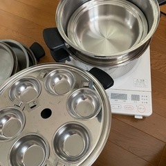アムウェイクィーン　クックウェア21ピースセットとIHの画像