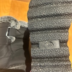 【美品】冬用ファー付きカジュアルブーツ 黒の画像