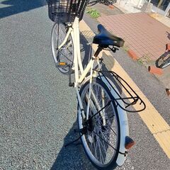 リサイクルショップどりーむ天保山店　No501　自転車　24インチ　カゴ・ハロゲンライト付き　お手頃価格で販売中🎵　の画像
