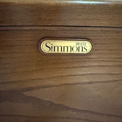 SIMMONS  ダブルベット　マットレス 専用ベッドフレーム付き   の画像