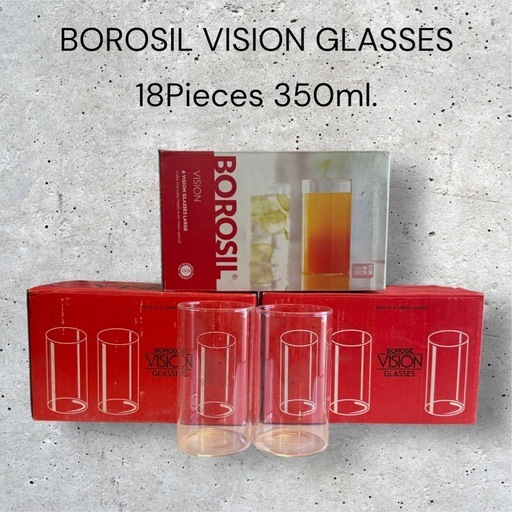 【18ピースSET】BOROSIL VISION GLASSES 350ml