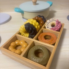 【定価2万】おしゃれ木製おままごとキッチンセットの画像